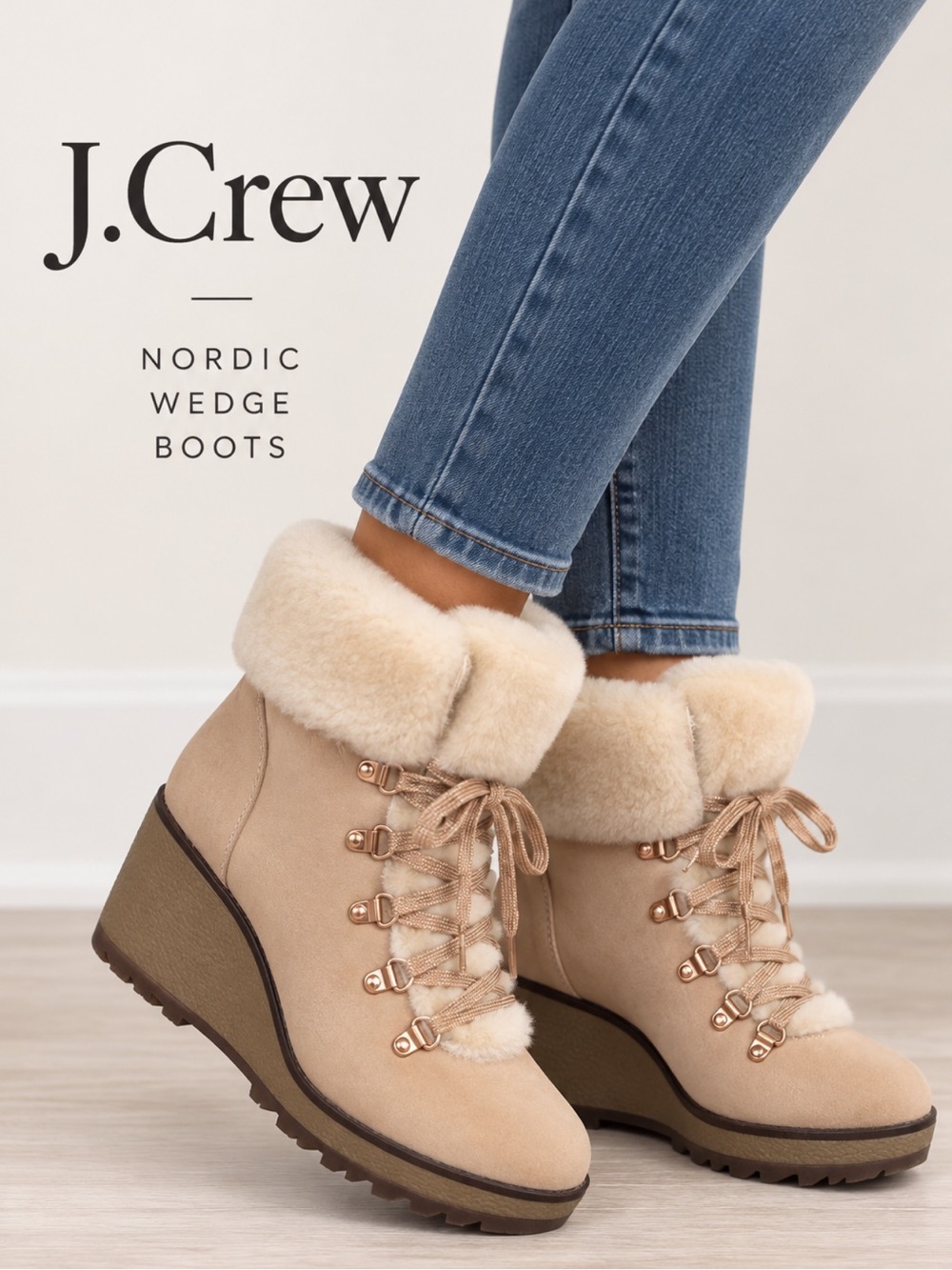 J. Crew Nordic Wedge Boots